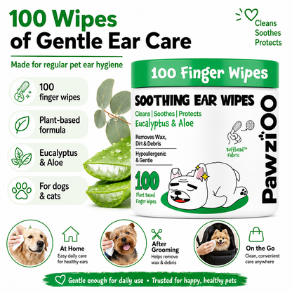 Dog Ear Cleaning Finger Wipes