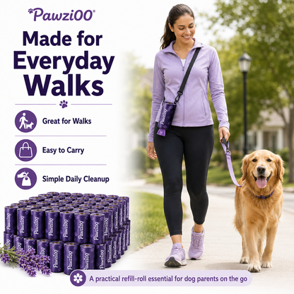 Lavender-Scented Dog Waste Bags