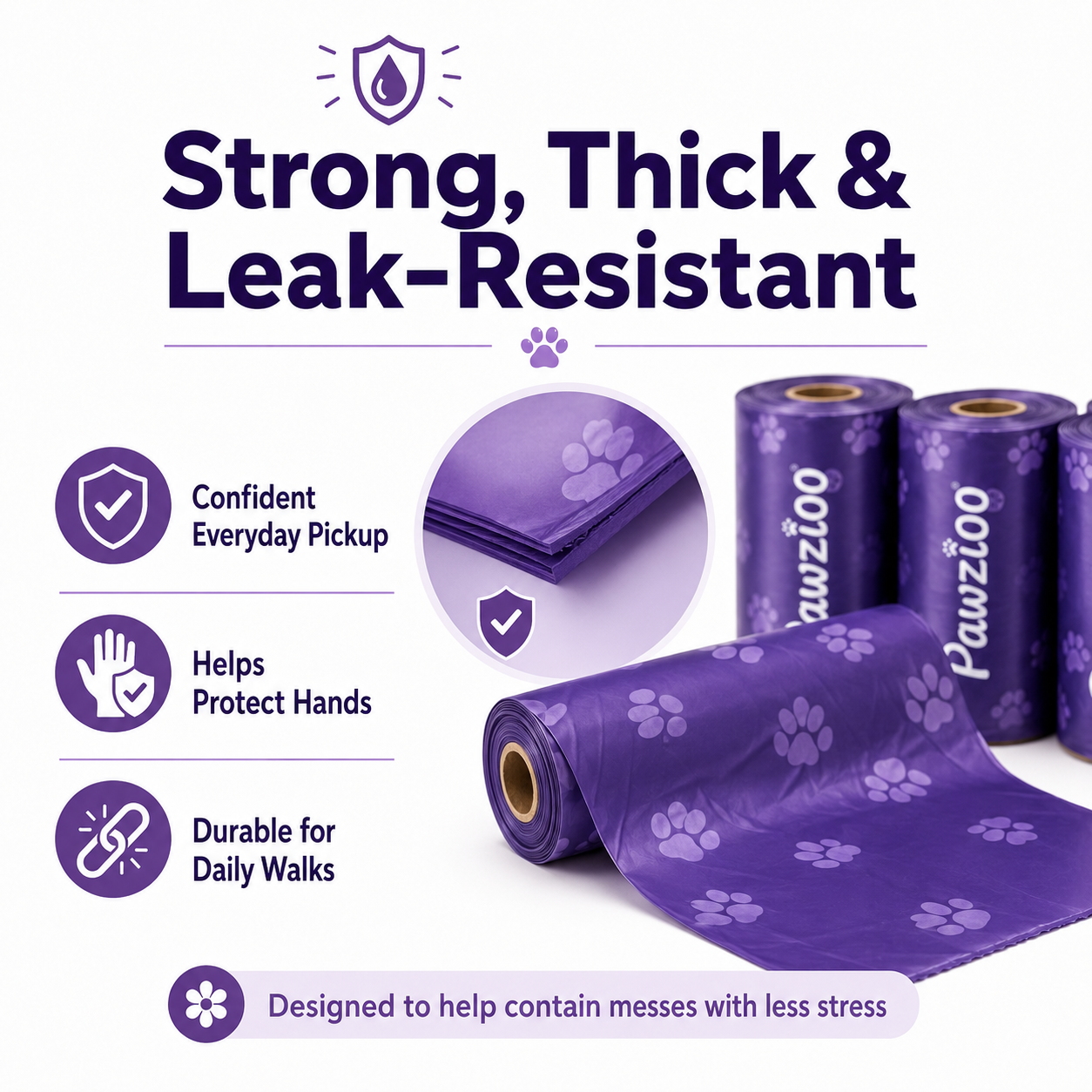Lavender-Scented Dog Waste Bags