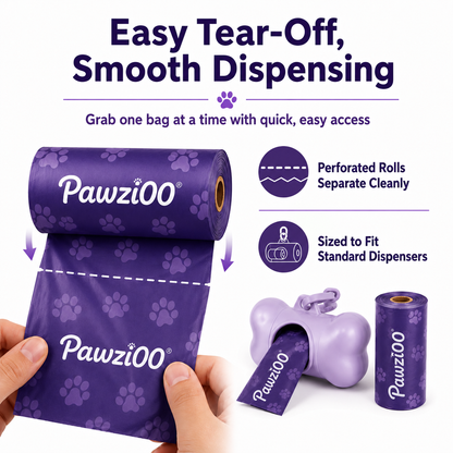Lavender-Scented Dog Waste Bags